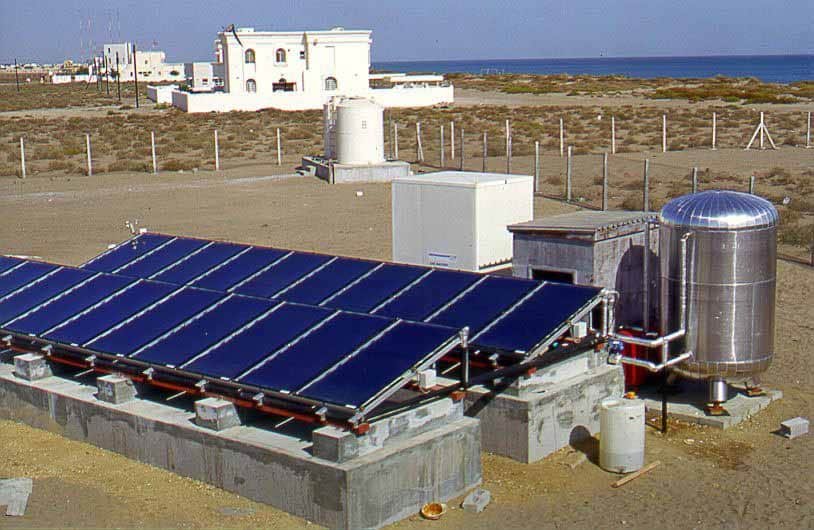 Solar Desalination in OMAN with KSA vacuum panels