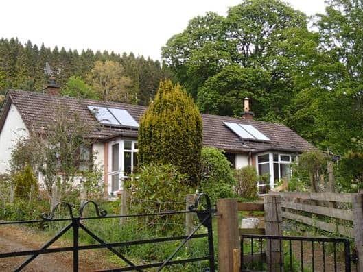 Bungalow solar water heater installation Scotland